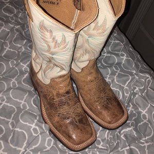 Justin Boots Square toe Bent Rail